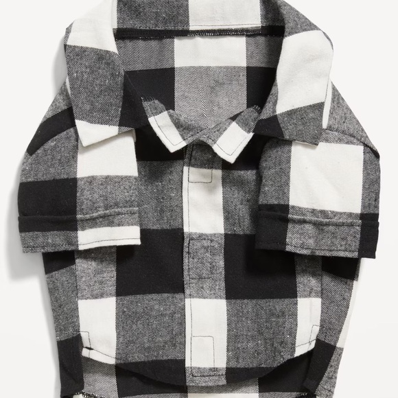 NWT OLD NAVY Matching Print Flannel Shirt for Pet Color: Black Buffalo Plaid - Picture 2 of 2